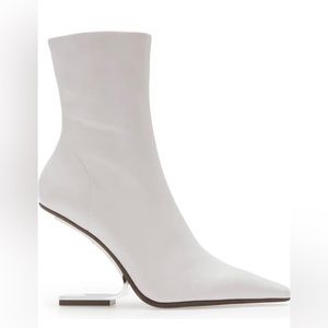 Jeffrey Campbell Ivory/Silver Boots - size 8.5 - worn once